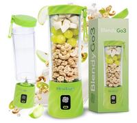 BlendyGo 3 Portable Blender, Cordless Smoothie Maker, Powerful Mini Mixer for Shakes & Smoothies, USB Rechargeable Blender to Go, BPA-Free, PulseMotion & BlendPro Technology, 550 ml (Green)