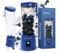 BlendyGo 3 Portable Blender, Small Cordless Mini Mixer, Powerful Smoothie Blender, USB Stand Smoothie Maker, BPA-Free, PulseMotion & BlendPro Technology, 550 ml (Navy)