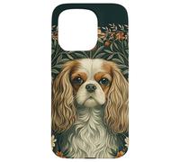 Blenheim Cavalier King Charles Spaniel Victorian Garden Case for iPhone 15 Pro