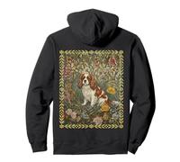 Blenheim Cavalier King Charles Spaniel Vintage Floral Pullover Hoodie