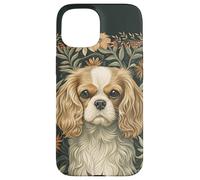 Blenheim Cavalier King Charles Spaniel William Morris Style Case for iPhone 15