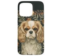 Blenheim Cavalier King Charles Spaniel William Morris Style Case for iPhone 15 Pro Max