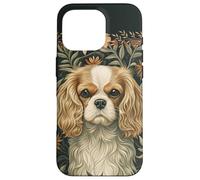 Blenheim Cavalier King Charles Spaniel William Morris Style Case for iPhone 16 Pro