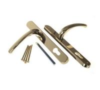 Blenheim Door Handles for Upvc in Hardex Gold, 92mm / 243mm