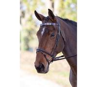 Shires Velociti GARA Leather Polo Browband PinkNaturalNavy, Size Full | Charlies