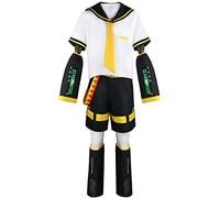 Bleoavre Vocaloid02 Kagamine Rin Cosplay Kagamine Len Costume Halloween Uniform Outfit (Men, XL)