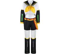 Bleoavre Vocaloid02 Kagamine Rin Cosplay Kagamine Len Costume Halloween Uniform Outfit (Women, XXXL)