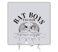 BLEOUK Bat Novel Charm Bracelet Jewelry Book Bat Lover Gift Bat Novel Lover Gift, S, Metal, na unknow