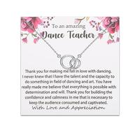 BLEOUK Dance Teacher Necklace Dance Teacher Gift From Student Dance Teacher Appreciation Gift Dance Instructor Mentor Coach Jewelry Dancer Dance Lover Gift, L, Metal, na unknow
