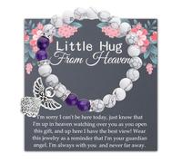 BLEOUK Hug From Heaven Bracelet Gift From Heaven Birthday Christmas Wedding Keepsake Letter From Heaven Sympathy Condolence Gift, S, Metal, na unknow