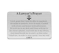 BLEOUK Lawyer's Prayer Future Lawyer Gift Attorneys Wallet New Paralegal Gift Attorney Jewelry, Lawyer's Prayer wallet card, Fashion