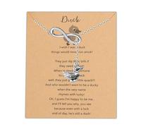 BLEOUK Lucky Duck Necklace Duck Lover Jewelry Friendship Good Luck Duck Charm Friendship Farewell Gift
