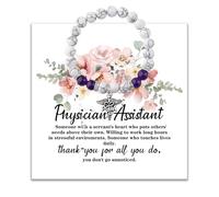 BLEOUK Physician Assistant Bracelet Future PA Jewelry Present Medical Assistant Inspired Present PA Thank You Gift, S, Metal, na unknow