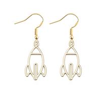 BLEOUK Rocket Earrings Rocket Ship Gift Astronaut Spacemen Astronomy Gifts Space Ship Jewelry, S, Metal, na unknow