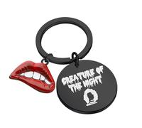 BLEOUK Rocky Horror Inspired Keychain Musical Movie Fans Gift Horror Movie Themed Gifts, Creature Night Black, 5