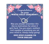 BLEOUK White Coat Ceremony Necklace For Medical Graudation Pharmacist Dental Nursing Veterinary Future Doctor Nurse Jewelry, S, Metal, na unknow