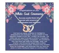 BLEOUK White Coat Ceremony Necklace Medical Dental Nursing Veterinary Pharmacist Chiropractor Surgeon Nurse New Doctor Gift, S, Metal, na unknow