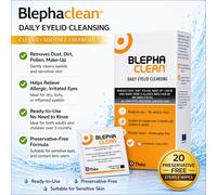 Blephaclean Daily Eyelid Sterile Cleansing Wipes-3x Pack of 20 (Total 60 Wipes)