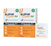 Blephaclean PF Cleansing Eyelid Wipes, for Sensitive Eyelids, 2 Pack | 40 Sterile eyelid wipes, soothe sensitive skin, suitable from 3 months, plastic-free