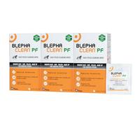 Blephaclean PF Cleansing Eyelid Wipes, for Sensitive Eyelids, 3 Pack