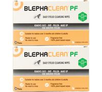 Blephaclean PF Daily Eyelid Cleansing Wipes 20 Pack X 2