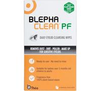 Blephaclean PF Daily Eyelid Wipes - Gentle Cleansing for the eyelids and skin around the eyes | Suitable for Babies (over 3 months old), children & adults | 20 Sterile Plastic-Free Wipes