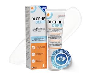 BLEPHADERM 5-in-1 Eyelid & Eye Contour Cream - Soothes, Repairs, Moisturises, Protects & Reduces appearance of Puffiness for Sensitive, Dry, Irritated Skin 40ml