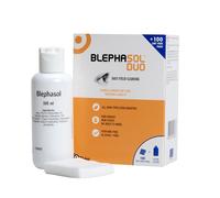 Blephasol Duo 100 ml Micellar Eyelid Cleansing Lotion with 100 Lint-Free Pads | Effective and Gentle Cleansing for Make-Up Removal, Inflamed and
