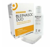 Thea Blephasol Duo 100ml Lotion + 100 pads like value pack systane lid wipes