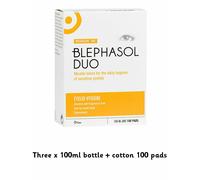 Blephasol Duo Eyelid 3 x Lotion & 300 Pads Blepharitis cheaper Blephaclean wipes