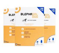 Blephasol Duo Eyelid Cleansing - Blepharitis - 100 Pads + 100ml Lotion x 3 PACK