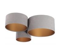 BLER Grey/Gold Ceiling Light Flush Mount ceiling lamp 3x E27/60W