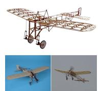 Blériot XI Slow Flyer model aeroplane kit, scale 1:20, 420 mm wingspan, RC aeroplane model kit, model aeroplane to build yourself, laser-cut balsa wood components, 420 x 370 x 130 mm, 30 g RTF