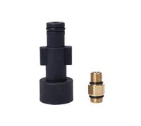 BlesConi 1/4 Inch High Pressure Washer Adapter Foam Nozzle for Karcher for Nilfisk for Bosch Garden Vehicle Wash Brass Gold Black(Package 2)