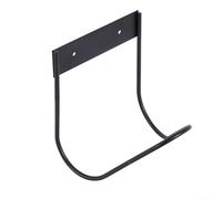 BlesConi 1 Heavy Duty Hose Holder Stainless Steel Wall Mount Rack for Garden Water Gas Hydraulic Hose Rope Organization Tool White Black(A Black)