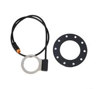 BlesConi 1 Set Electric Bicycle PAS Sensor BZ-10C 10 Magnets Pedal Assist Transducer Waterproof Metal Interface for E-Bike Parts Black