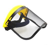 BlesConi 1 Unit Wire Mesh Safety Mask for Lawn Mower and Chainsaw Use, High Visibility Face Visor for Pruning Grinding Cutting, Lightweight Adjustable Outdoor Gear