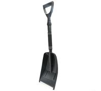 BlesConi 2-in-1 Car Snow Remover Tool: Retractable Aluminum Snow Shovel & Ice Scraper with Foam Grip and 3-Row Bristles