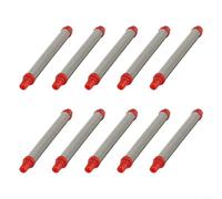 BlesConi 304 Stainless Steel Airless Paint Filter 200 Mesh, 10 Pack Red Replacement Screens for Wagner Sprayers, Prevents Clogging, 103mm x 10.5mm