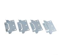 BlesConi 4-Pack 116791 Mounting Plate for Hemnes for malm for brimnes Bed Frame Restoration Galvanized Steel Fastener Set Home Furniture Assembly