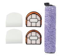 BlesConi 5 Pack Replacement Parts Set for Shark for HydroVac WD100 WD101 WD200 Vacuum Cleaner with 1 Main Brush 2 Foam Filters 2 Filters