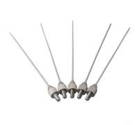 BlesConi 5 Pcs Needle Contact Points for Dial Indicator Depth Gauge, M2.5 Thread Shank, 1 mm Diameter, 50 mm Long Tip, Stainless Steel