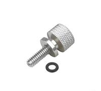 BlesConi 6mm CNC Motorcycle Seat Screws, Quick Release Knurled Bolts with Washers for Easy for ACCESS and Secure Fit(Electroplated)