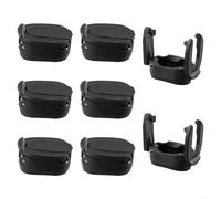 BlesConi 8pcs Ball Pickup Device, Compatible with Standard Putter Handles, Portable Foldable Grabber, for Ideal Training Aid for Senior and Junior Players, Black