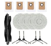 BlesConi Accessory Kit for Karcher RCV 5 Plus Robot Vacuum Main Brush Side Brushes Mop Cloth Dust Bags
