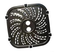 BlesConi Air Fryer Grill Plate Carbon Steel Replacement Tray With Tabs For 8QT For PowerXL For Vortex Pro Air Fryer Plus Dishwasher Safe(22 * 22cm)