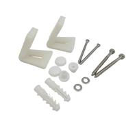 BlesConi Angled Floor Fixing Kit for WC Toilet Pan or Bidet with Stainless Steel Screws and Covers