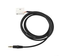 BlesConi Car AUX Input Cable 3.5mm Jack for BMW E60 E63 E64 E65 E81 E82 E90 E91 E92, 12 Pin Connector for External Audio Source Black