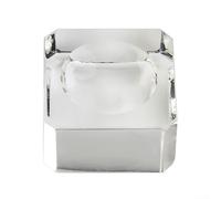BlesConi Clear Glass Square Dimple Display Base Stand Holder for Crystal Ball, 2.3cm/3cm/3.5cm/4x4x2cm/6x6x3cm/7x7x4cm(3.5cm)