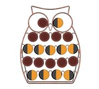 BlesConi Coffee Pod Holder Owl Shape Metal Coffee Capsule Rack Stand Compatible with K-Cups for Home or Office